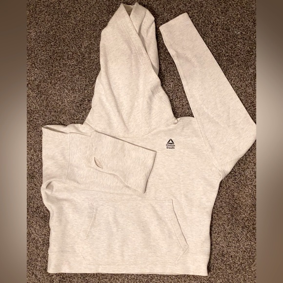 REEBOK CrossFit semi-Cropped Infinity Hoodie- Heather grey - Picture 2 of 3